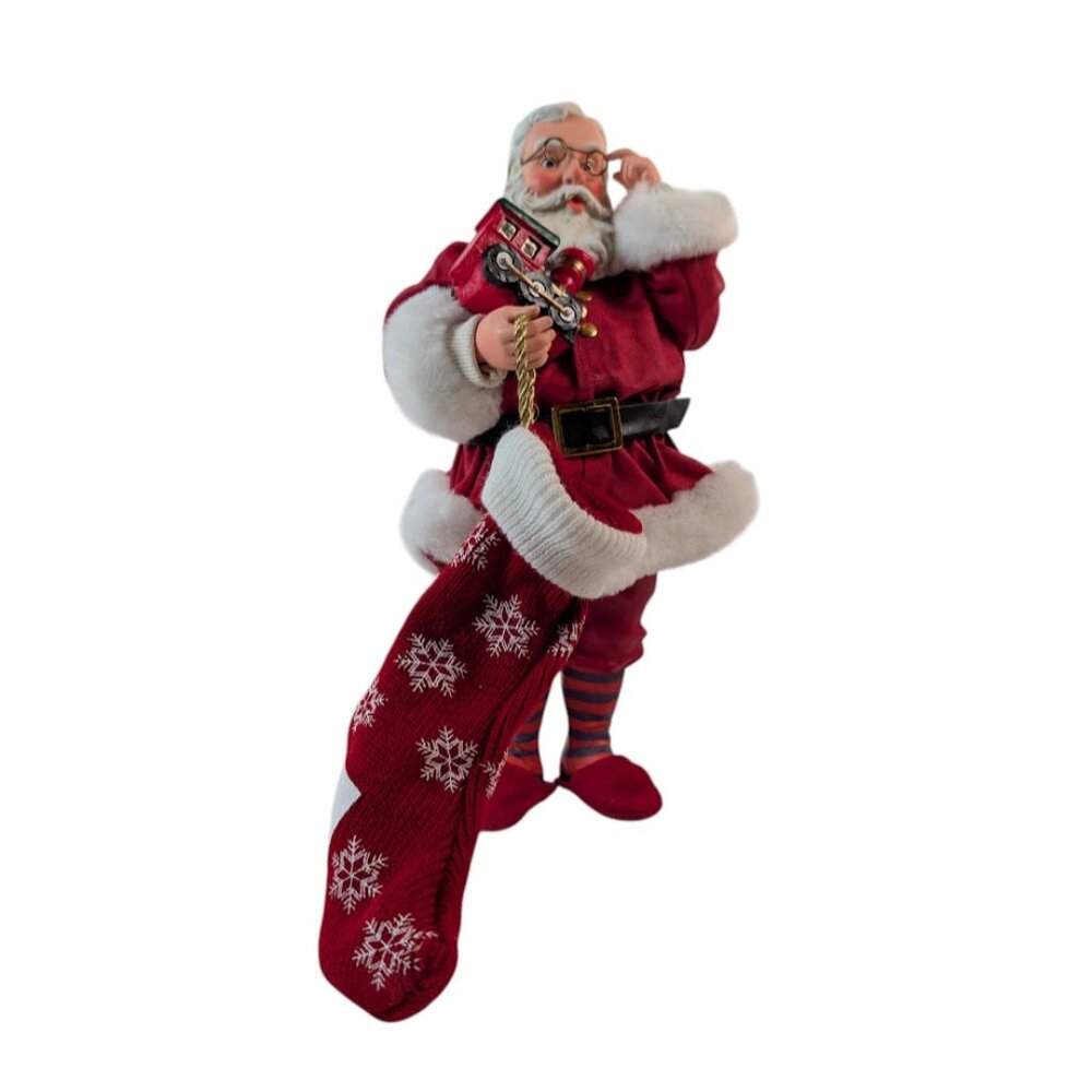 Vintage Possible Dreams Clothtique Christmas Figure Sock It To Me Santa Claus
